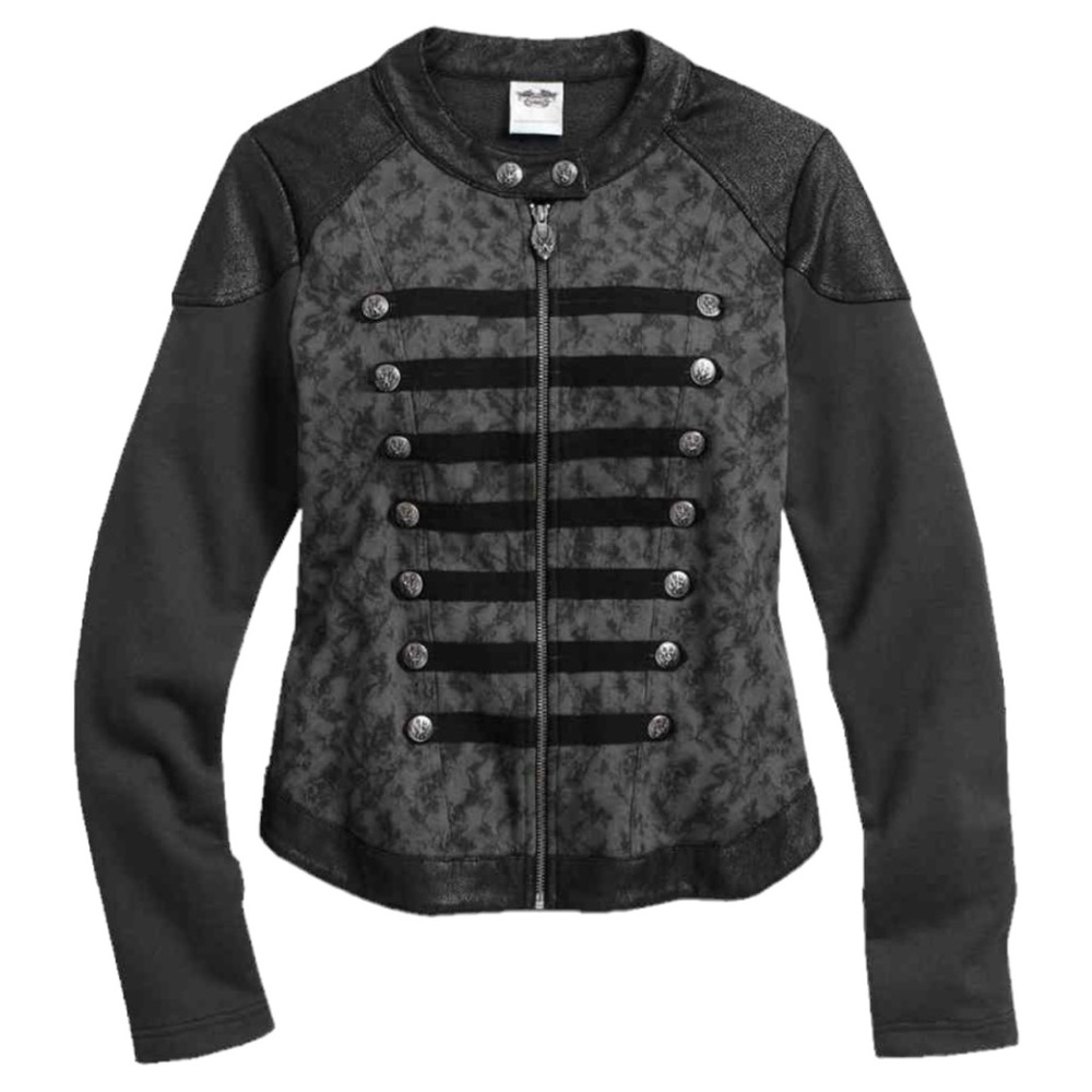 Harley-Davidson Black Military Style Jacket